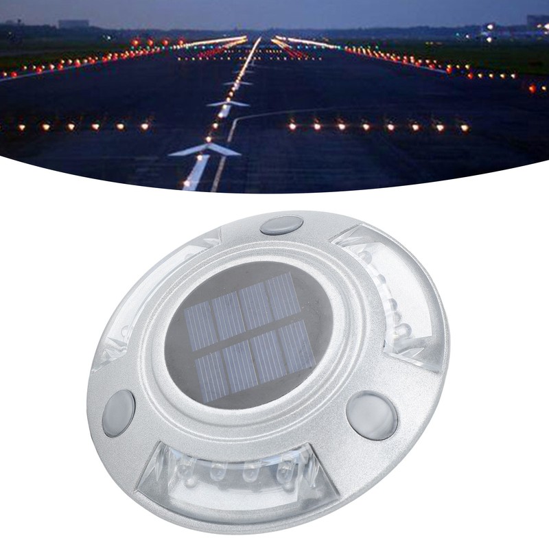Solar Deck Lights Driveway Dock Lights 12 Led IP68 Waterproof