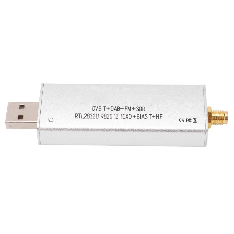 Radio Receiver RTL SDR R820T2 RTL2832U 1PPM TCXO SMA 500KHz‑1766MHz