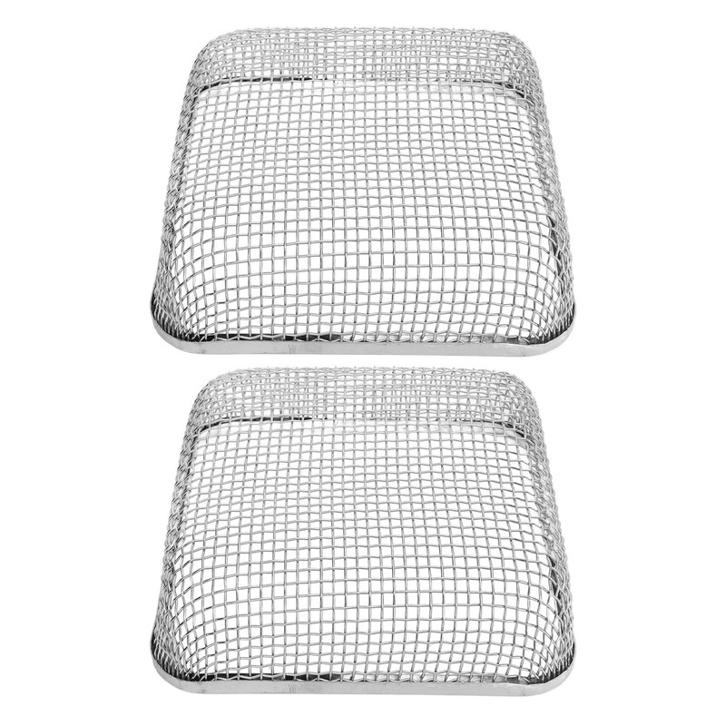 2Pcs RV Furnace Vent 4.5 X 4.5in Heavy Duty Stainless