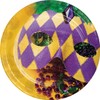 Creative Converting Masks of Mardi Gras Dessert Plates, 7", Multicolor