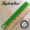 TAGKRAFTERS 9" x 1" Green - 1,000 Pcs - Plastic