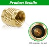 YTKavq 1/4" SAE Refrigeration Access Valve Caps，15 Pcs Service Access