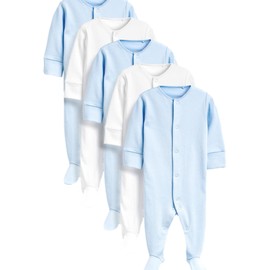 NEXT Basics Pyjamas Pack of 5, blue/white
