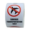 Hybsk 2x3 Inch Surface Transportation ONLY DOT Warning Labels Stickers