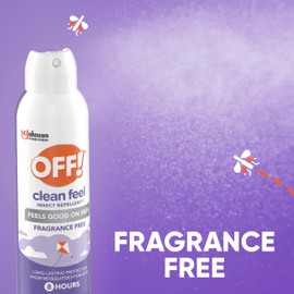 OFF! Clean Feel Picaridin Insect Repellent Aerosol Value Pack, 2 Cans, 10 oz Total