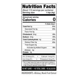 Wholesome Yum Besti Natural Sugar Substitute - Granulated Monk Fruit Sweetener Blend With Allulose (No Erythritol) - Keto, Non GMO, Zero Calorie, Zero Carb, Sugar Free, No Aftertaste (1 lb) 2 Pack