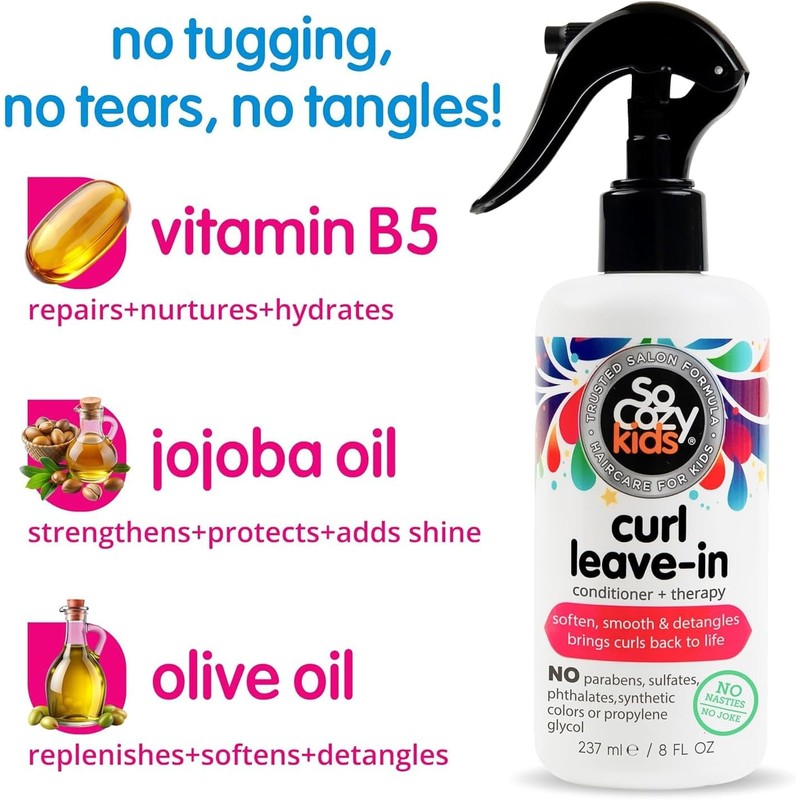SoCozy Curl Leave-In Conditioner - Detangles and Restores Curls While