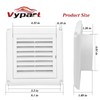 4" Louvered Dryer Vent Cover by Vypart - Exterior Wall