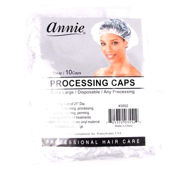 Annie Processing Caps XL 10Pc Clear