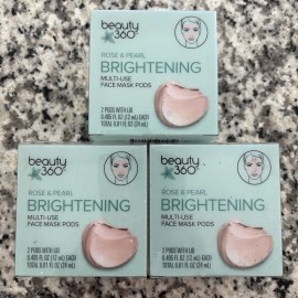 beauty 360 3X Beauty 360 Rose and Pearl Brightening multi use Face Mask Pods