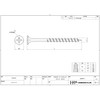 Daidohant 10176965 SUS410 Stainless Steel Screws, Coarse Thread, (Bugle Head/Half