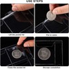 lehom Plastic Coin Pocket Pages 42 Grids Coin Collection Supplies
