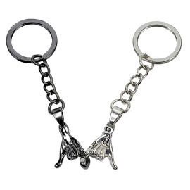 HZMM Pinky Promise Gift Couple Gifts Keychain Matching Couples Stuff Gifts for Boyfriend Him Girlfriend Her Husband Wife Best Friend Birthday Christmas Gift