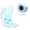 1 Pair Cute Metal Rabbit Bookends,Cartoon Animal Bunny Long Ears