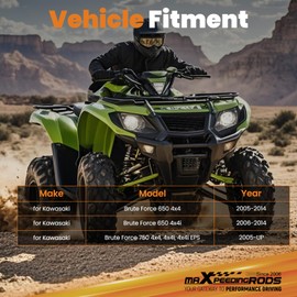 maXpeedingrods Winch Mount Kit for Kawasaki Brute Force 650 4x4 2005-2014, Winch Mount Bracket for 750 4x4 / 4x4i / 4x4i EPS 2005-