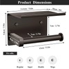 Tindbea Toilet Paper Holder with Phone Shelf, Adhesive or Screw