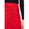 TRENDYOL Women's Midi Asymmetric Pencil Skirt, Woven Fabric Skirt, red