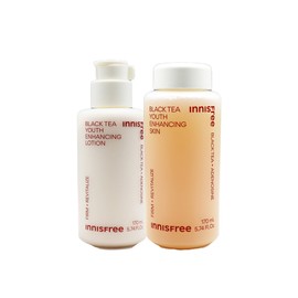 Innisfree Black Tea Youth Enhancing Lotion 170ml+Skin 170ml / 이니스프리 블랙티 유스 인핸싱 로션 170ml+스킨 170ml