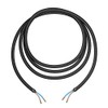 ledscom.de Textile Cable, 3 m, Black, 2 x 0.75 mm²,