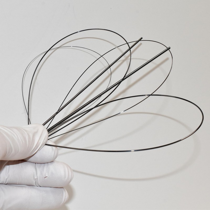 Superelastic Nitinol Wire 6-Pack Sample Pack 0.3-2.0mm (12-28 Gauge) ASTM