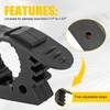 GLOBLED Quick Release Rubber Clamp Mount Fits 1-1/7'' to 1-3/7''