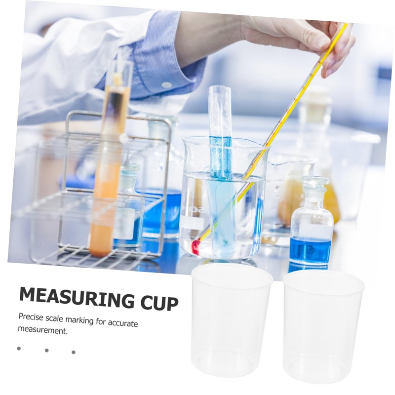 CHILDWEET 30Pcs Measuring Beakers Transparent Graduated Cups for Laboratory Kitchen