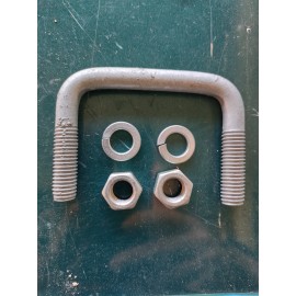 Unbranded Boat Trailer U-Bolt hot dip Galvanized Square axle 3 1/8" x 2 3/8" 16G