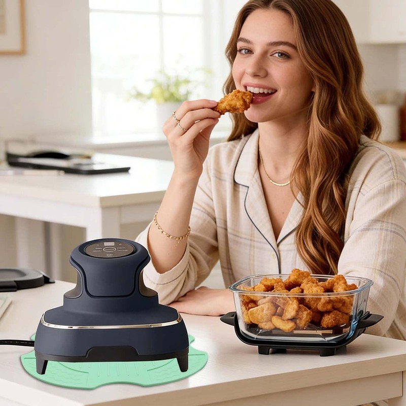 Air Fryer Trivets Silicone for Ninja Crispi,Protection for Countertop-Green