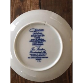 American Robin blue Porcelain Plate