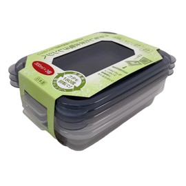 T-world Lid and Lid Storage Containers, 10.1 fl oz (300 ml), Set of 3, Blue, Made in Japan