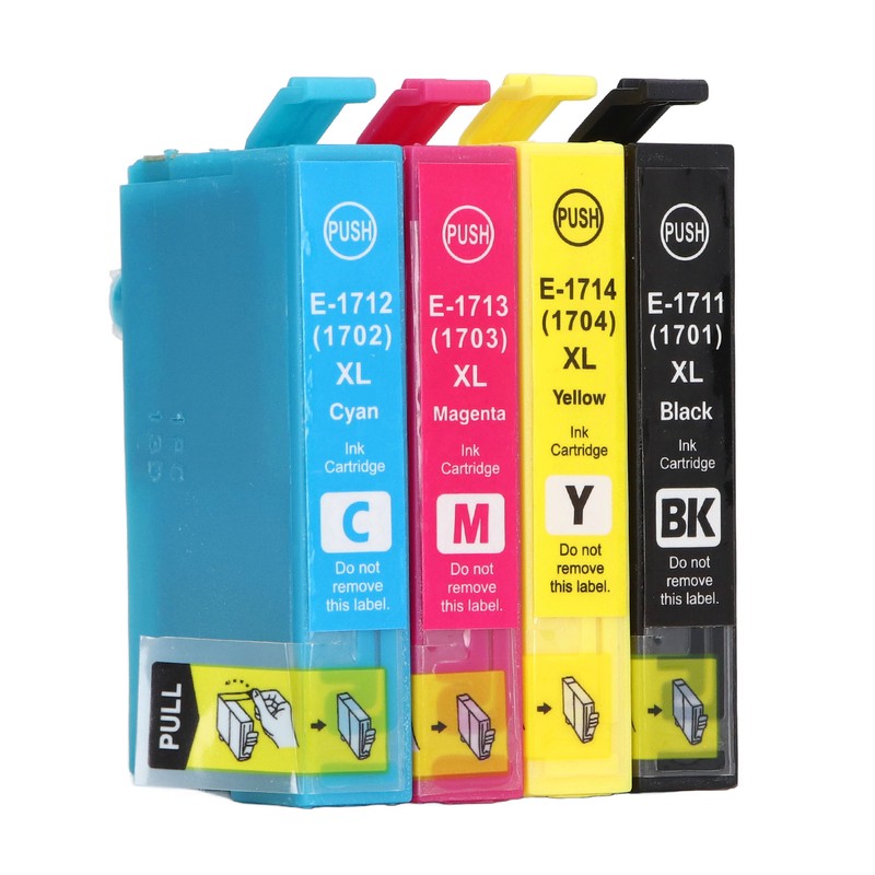 4PCS Printer Ink Cartridge Colorfast Clear Printing Large Capacity Ink
