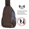S-ZONE RFID Crossbody Sling Backpack Men Water Resistant Canvas Shoulder