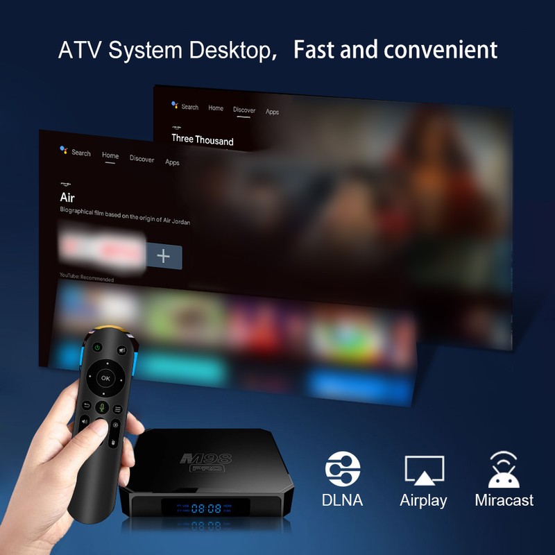 TVBOX 4K Android 10 2023 Powerful Storage Capacity Wireless Connection