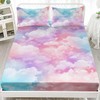 Smell Sunshine Pink Blue Cloud Sky Sheets Set 4Pcs for