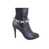 Unbranded Women Silver Metal Chain Boot Bracelet Bling Shoe Anklet