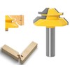 APlus 45 Degree Mitre Glue Cutter Router Bit Woodworking Cutter