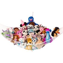 Lilly's Love Teddy Hammock - Toy Storage for Soft Stuffed Animals - 1 Pack (Jumbo Extra Large, White)