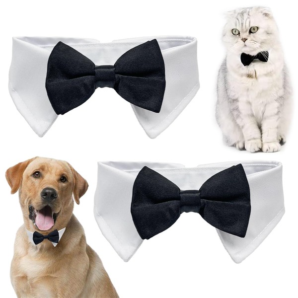 XNIVUIS Pack of 2 Bow Tie for Dogs and Cats,