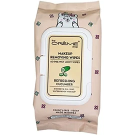 The Crème Shop- Toallitas desmaquillantes jugosas elaboradas con pepino refrescante Desmaquillantes Toallitas limpiadoras Hydra