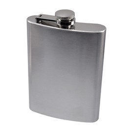 MFH Flachmann, Edelstahl, chrom matt, 8 OZ, 225 ml
