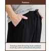 Cozy Earth Men’s Stretch-Knit Pajama Pants with Elastic Drawstring Waist