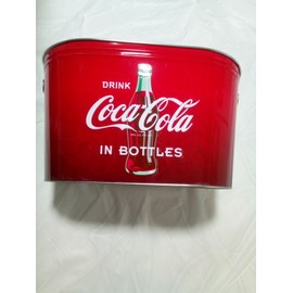 Coca-Cola Coke A Cola Galvanized Ice Bucket