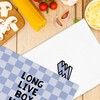 Dimurela Blue Long Live Boyhood Kitchen Towels Set of 2,
