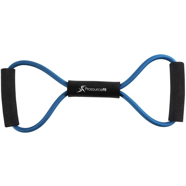 ProSource Toner Resistance Band Figure 8 Heavy Duty Workout Tube for Upper & Lower Body Exercise