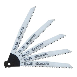 Kyocera CJ-250 MJ-50 No. 25 66400247 Formerly Ryobi Jigsaw Blade, Standard Type, Stand Out Blades for Woodworking Finishing, Set of 5