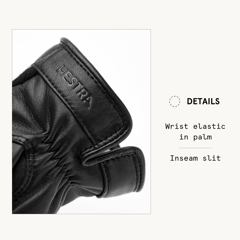 Hestra Saga Glove - Black/Black - 8