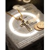 sailimue Cross Necklace for Men Stainless Steel Mens Cross Chain