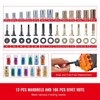 Happybuy 16” Rivet Nut Tool Kit, 13PCS Mandrels, 186PCS Rivet