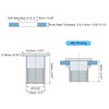 sourcing map #10-32 Rivet Nuts, 30pcs 304 Stainless Steel Knurled