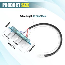 Range Hood Button Switch Button, Universal Accessories Switch Control Board Panel Controller, 5 Pushbutton, Random Color Green or Black